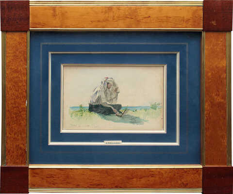 Кустодиев Борис Михайлович. На пленэре. А.К. Вольницкий 